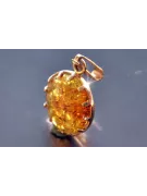 Přívěsek z vinobraní 14k 585 zlata s VPAB001 Amber